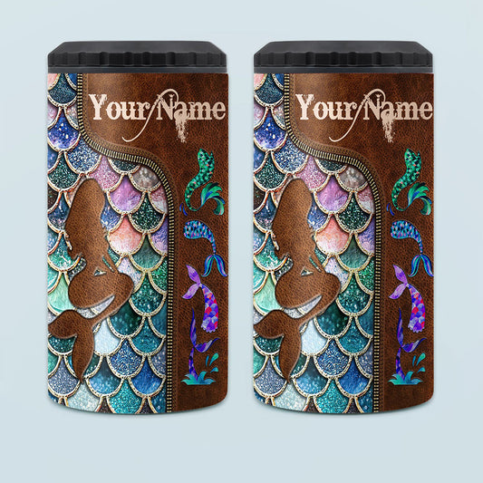Mermaid - Personalized Mermaid Can Cooler
