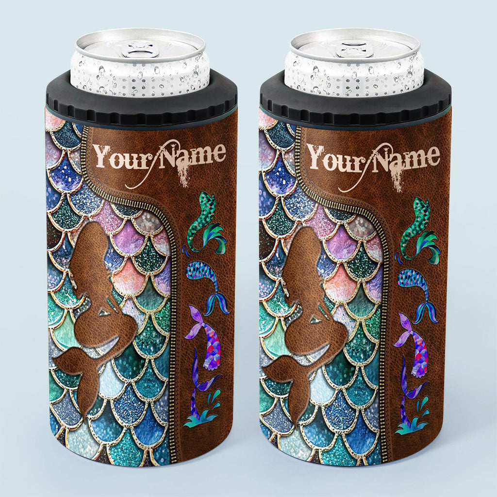 Mermaid - Personalized Mermaid Can Cooler