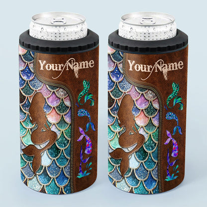 Mermaid - Personalized Mermaid Can Cooler