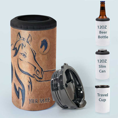 Love Horse - Personalized Horse Can Cooler