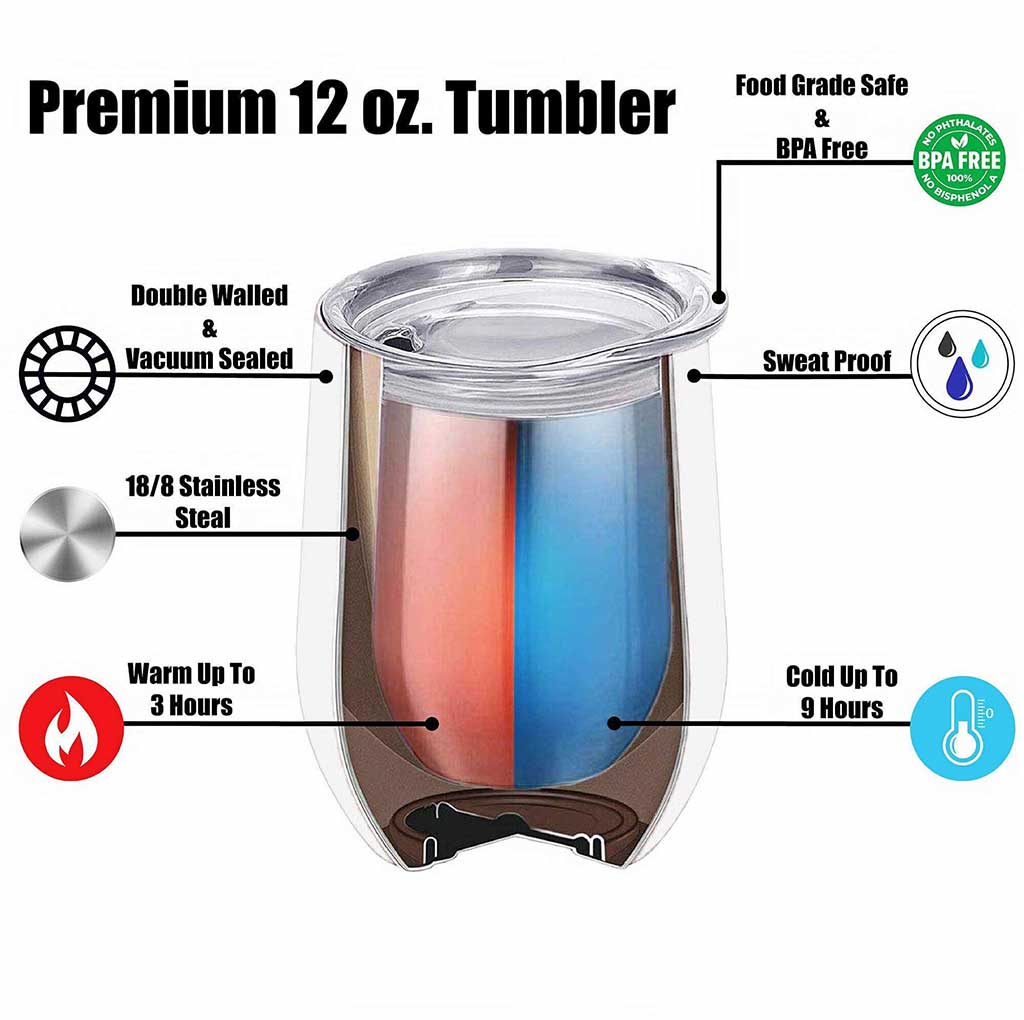 Love Cats - Personalized Cat Wine Tumbler