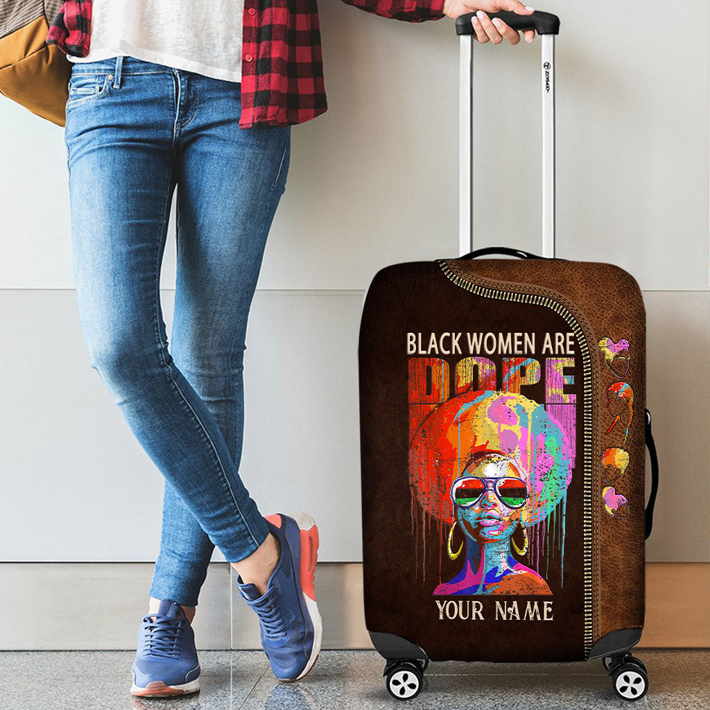 Black Women Are Dope - Personalized African American Luggage Cover