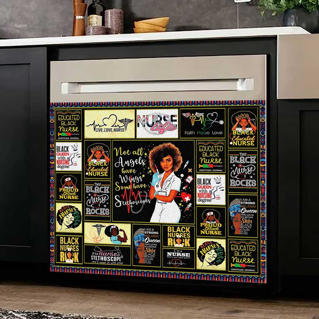 Black Nurse Life - Nurse Dishwasher Cover