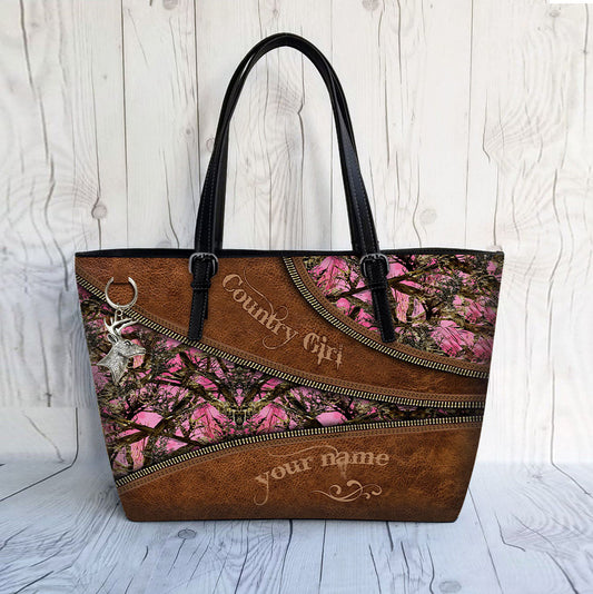Country Girl - Personalized Hunting Leather Bag