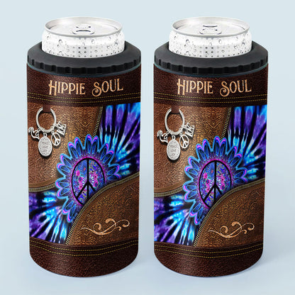Peace Love Joy - Hippie Can Cooler