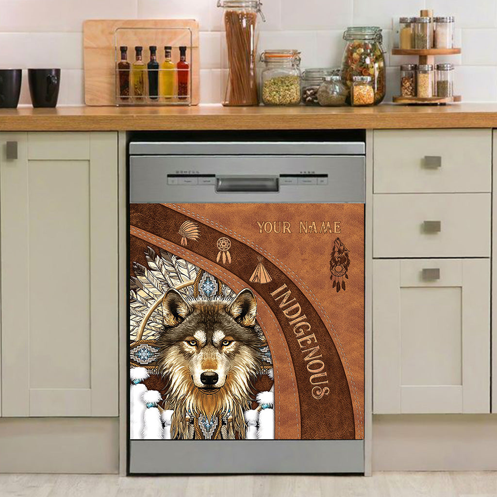 Indigenous - Personalized American Indian Dishwasher Cover