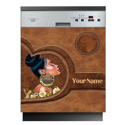 Melanin - Personalized African American Dishwasher Cover