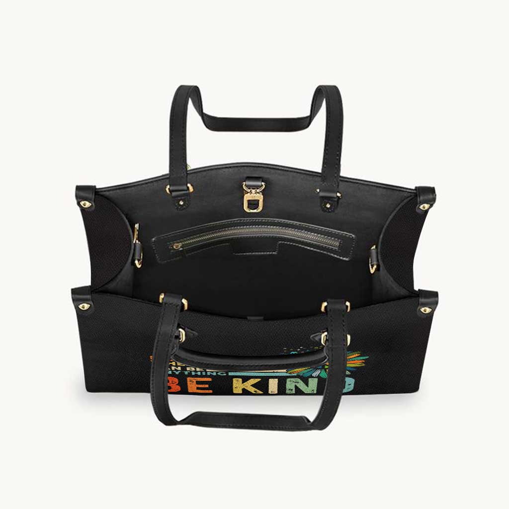 Be Kind - Hippie Leather Handbag