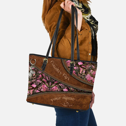 Country Girl - Personalized Hunting Leather Bag