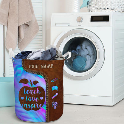 Teach Love Inspire - Personalized Teacher Storage Basket