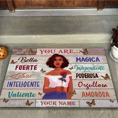 You Are - Personalized Latina Women Doormat