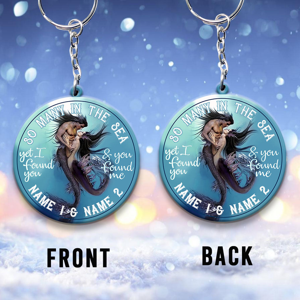 So Many In The Sea - Personalized Mermaid Keychain