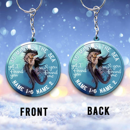 So Many In The Sea - Personalized Mermaid Keychain