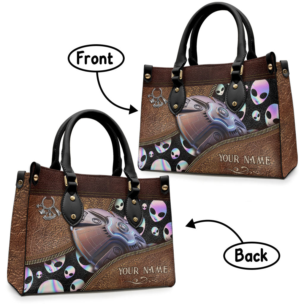 Believer - Personalized Alien Leather Handbag
