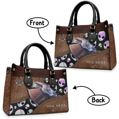 Believer - Personalized Alien Leather Handbag