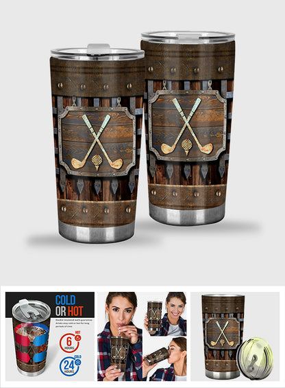 Golf Metal Pattern - Golf Tumbler