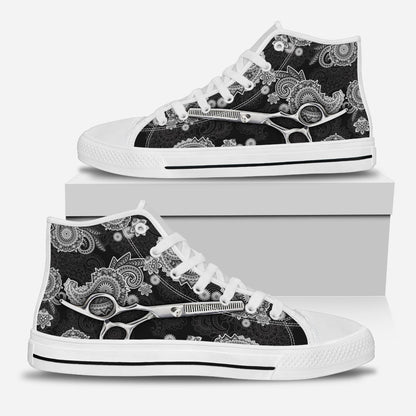 Mandala Pattern - Hairdresser High Top Shoes