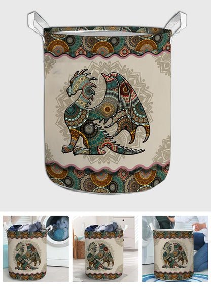 Mandala Dragon Pattern - Dragon Storage Basket