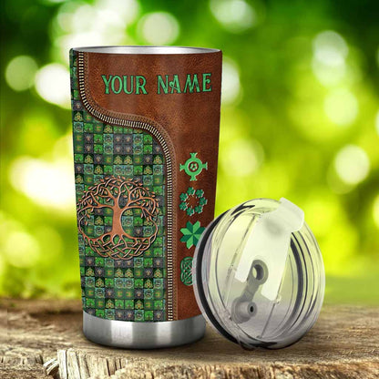 Tree Of Life - Personalized Irish Tumbler