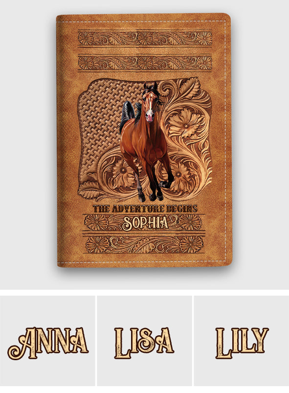 The Adventure Begins - Personalized Horse Passport Holder