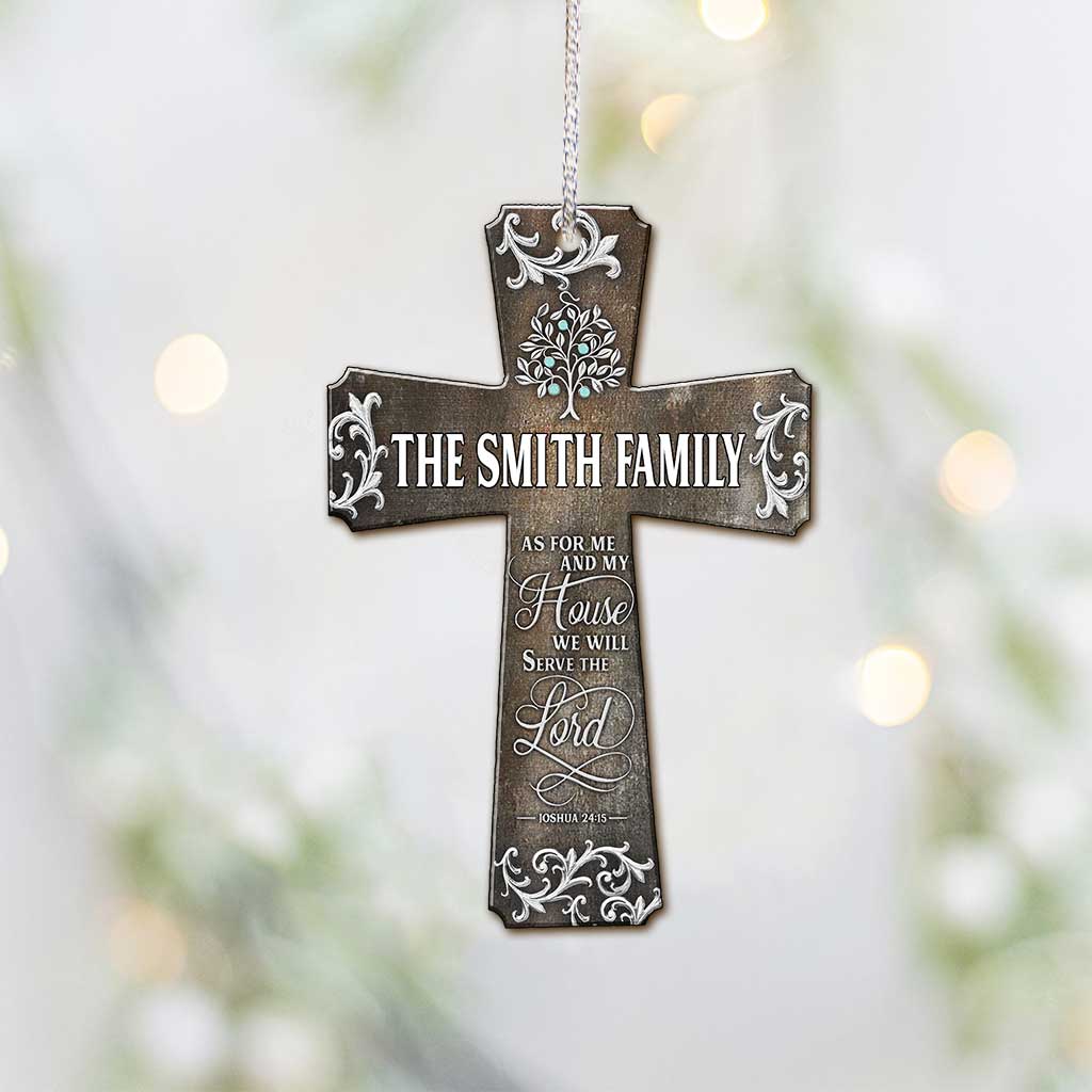 We Will Serve The Lord - Personalized Christian Ornament