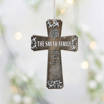 We Will Serve The Lord - Personalized Christian Ornament