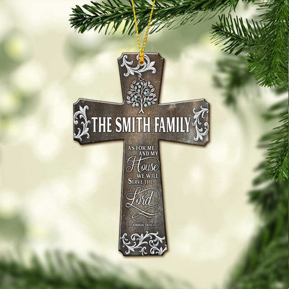 We Will Serve The Lord - Personalized Christian Ornament