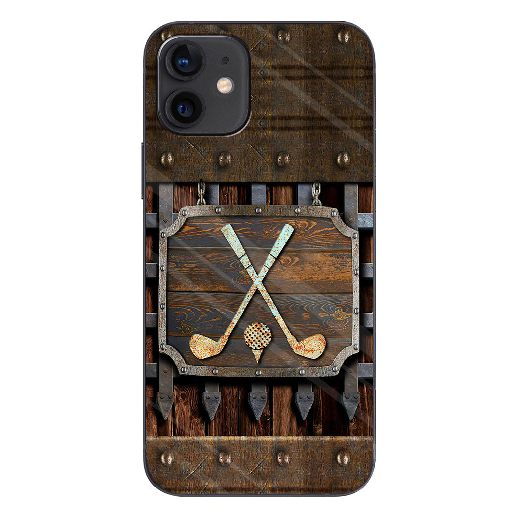 Golf Metal Pattern - Golf Phone Case