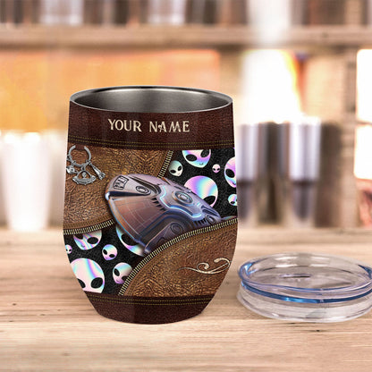 Believer - Personalized Alien Wine Tumbler