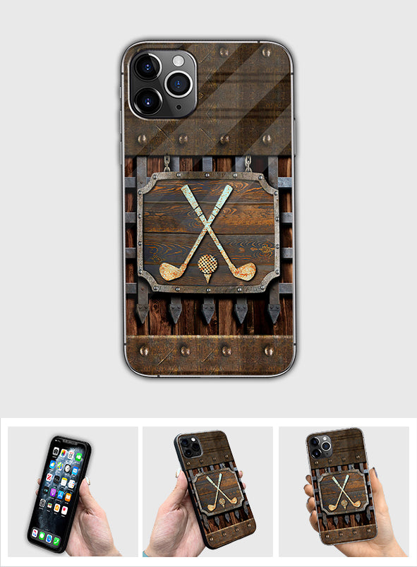Golf Metal Pattern - Golf Phone Case
