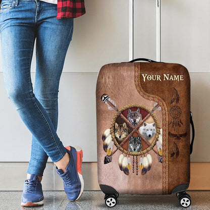 Native Blood - Personalized American Indian Luggage Cover