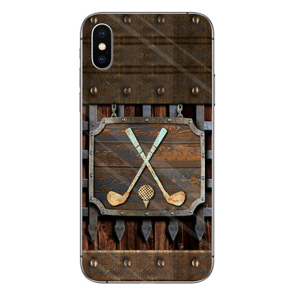 Golf Metal Pattern - Golf Phone Case