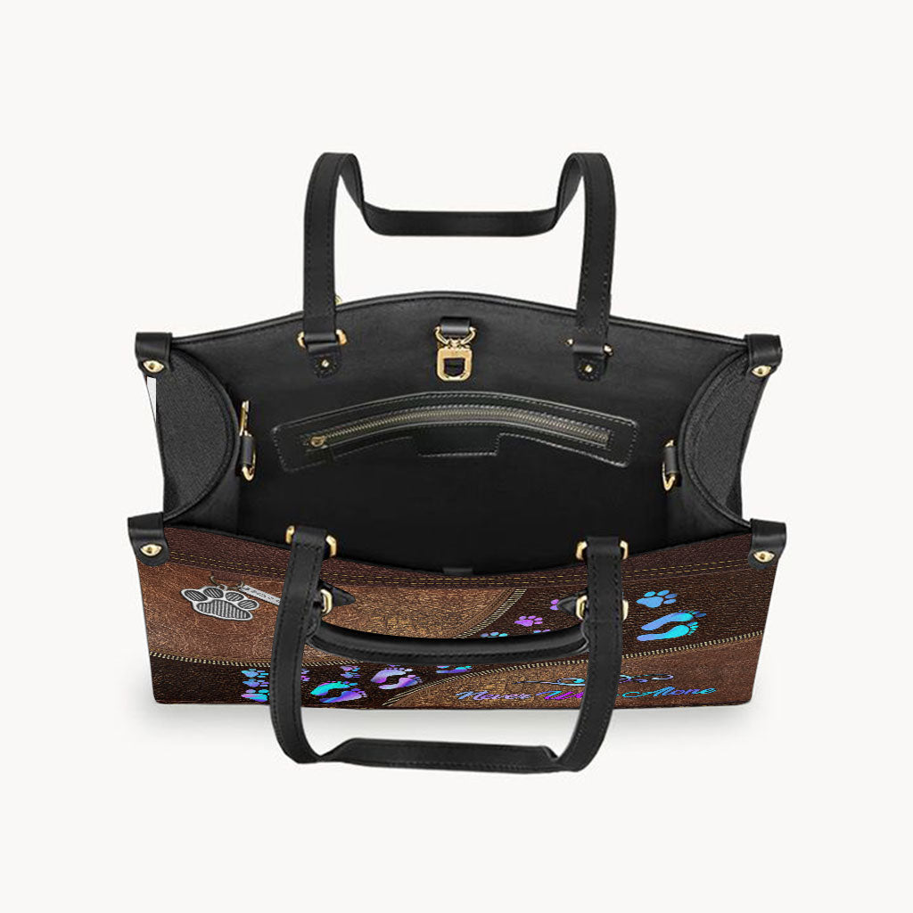 Never Walk Alone - Dog Leather Handbag