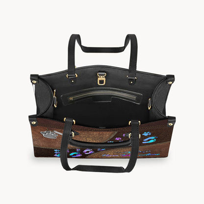 Never Walk Alone - Dog Leather Handbag