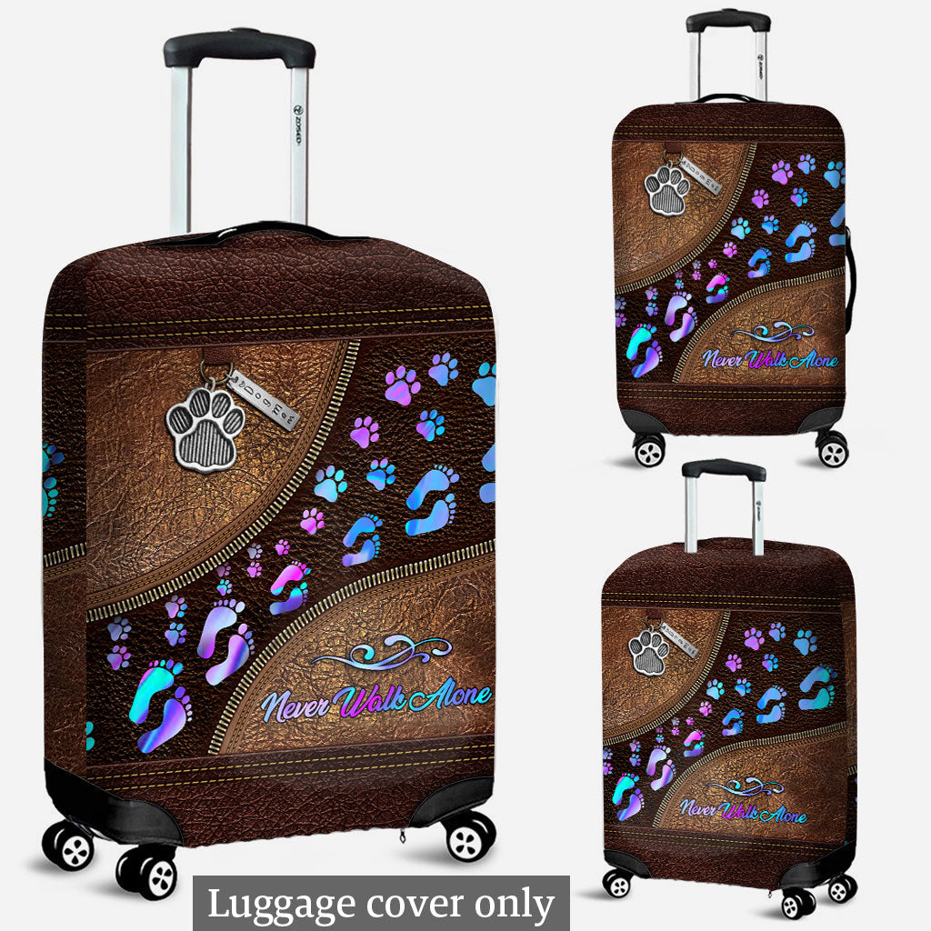 Never Walk Alone - Dog Luggage Cover
