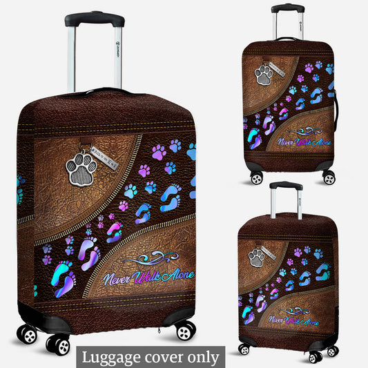 Never Walk Alone - Dog Luggage Cover