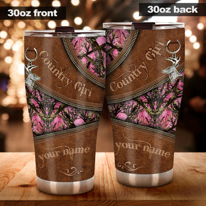 Country Girl - Personalized Hunting Tumbler