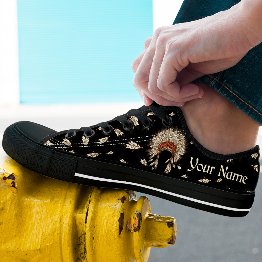 Indigenous - Personalized American Indian Low Top Shoes