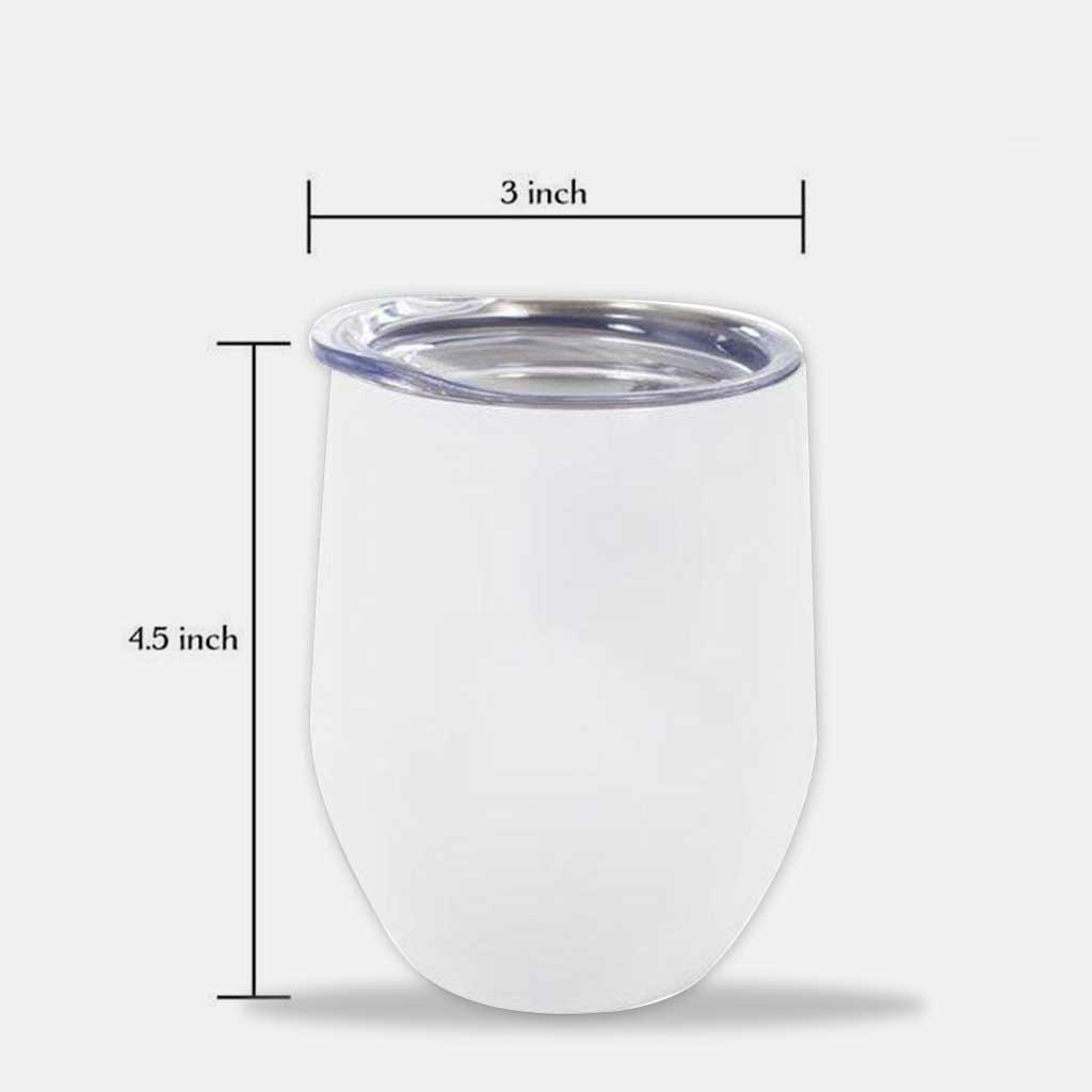 You're My Happy Place - Personalized Horse Wine Tumbler