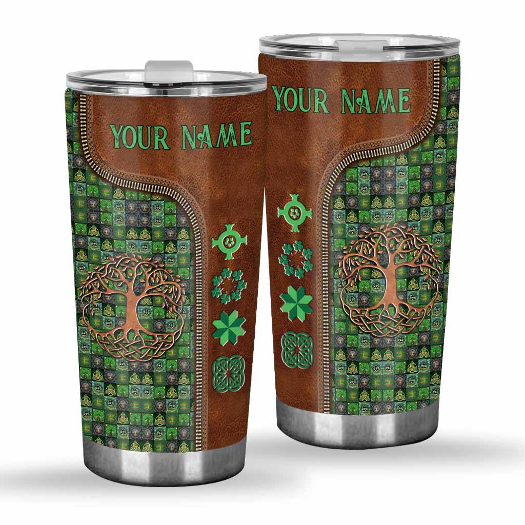 Tree Of Life - Personalized Irish Tumbler