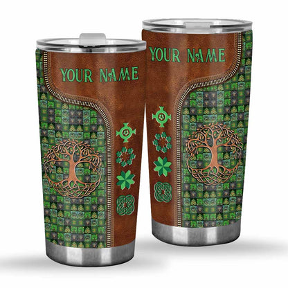 Tree Of Life - Personalized Irish Tumbler