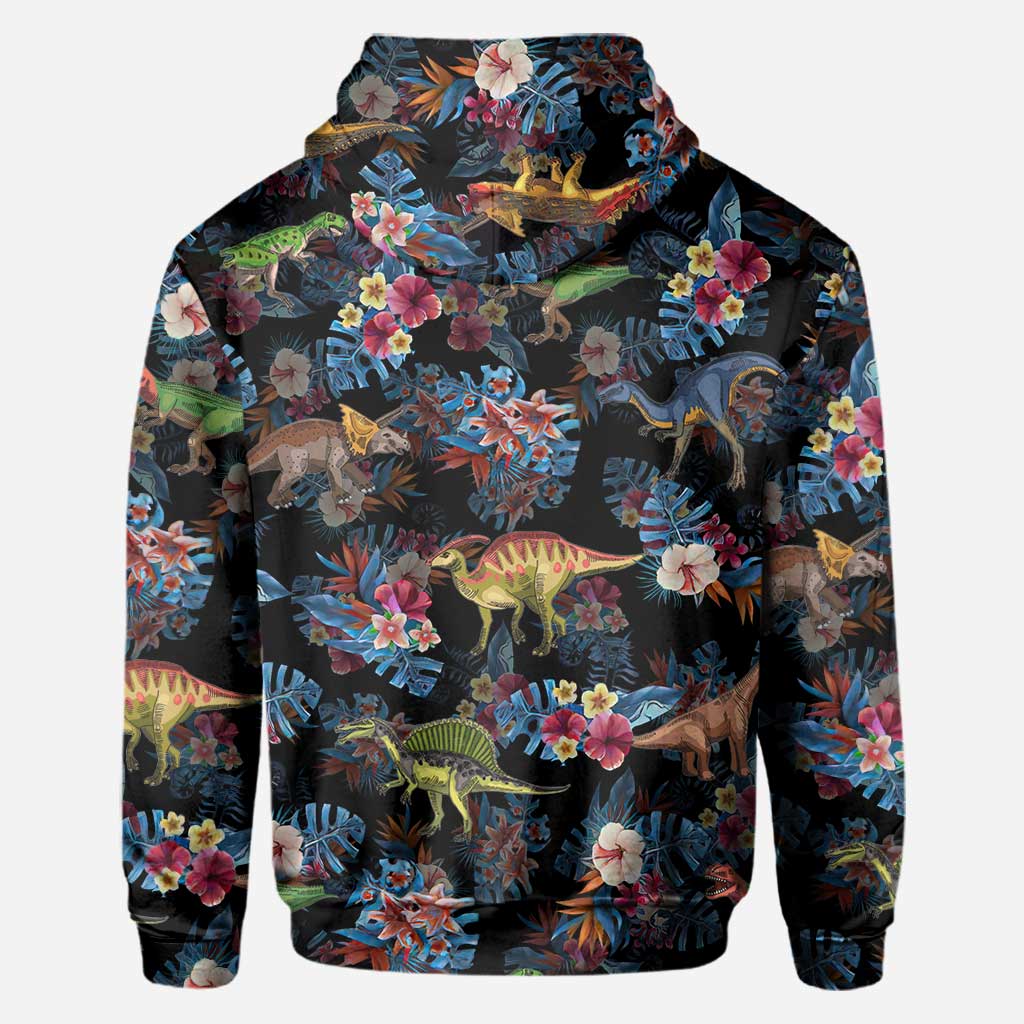 Tropical Dinosaurs Pattern - Dinosaur All Over Shirt