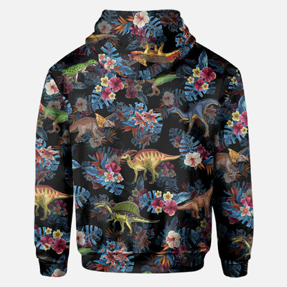 Tropical Dinosaurs Pattern - Dinosaur All Over Shirt