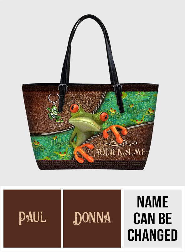 Love Frog - Personalized Frog Leather Bag
