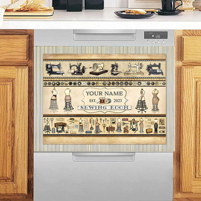 Sewing Room - Personalized Sewing Dishwasher Cover