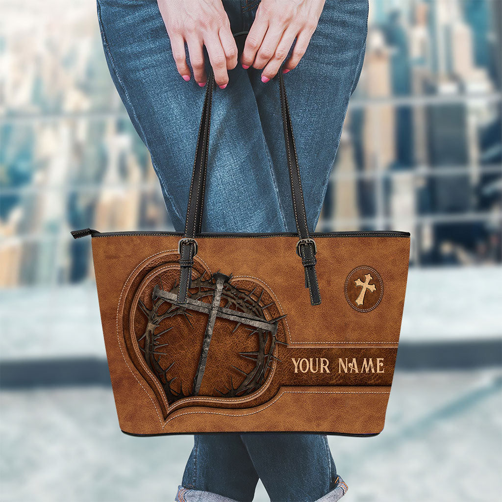 Have Faith - Personalized Christian Leather Bag