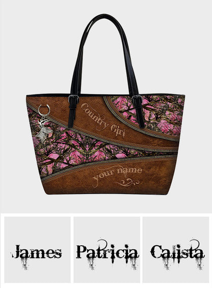 Country Girl - Personalized Hunting Leather Bag
