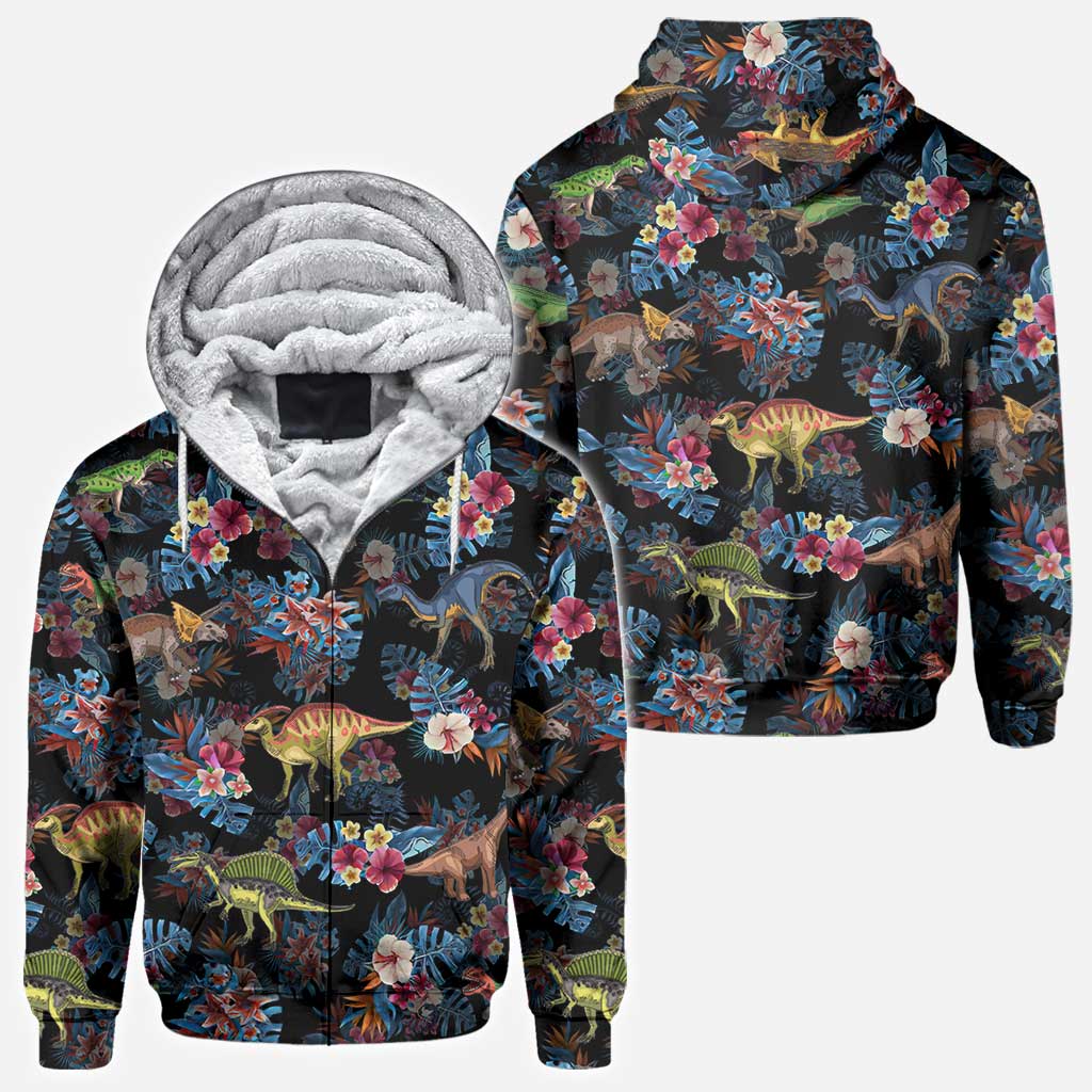 Tropical Dinosaurs Pattern - Dinosaur All Over Shirt