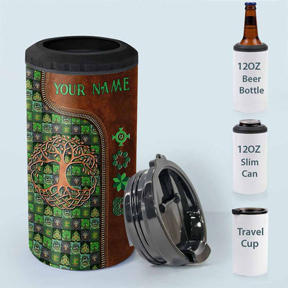 Tree Of Life - Personalized Irish Can Cooler
