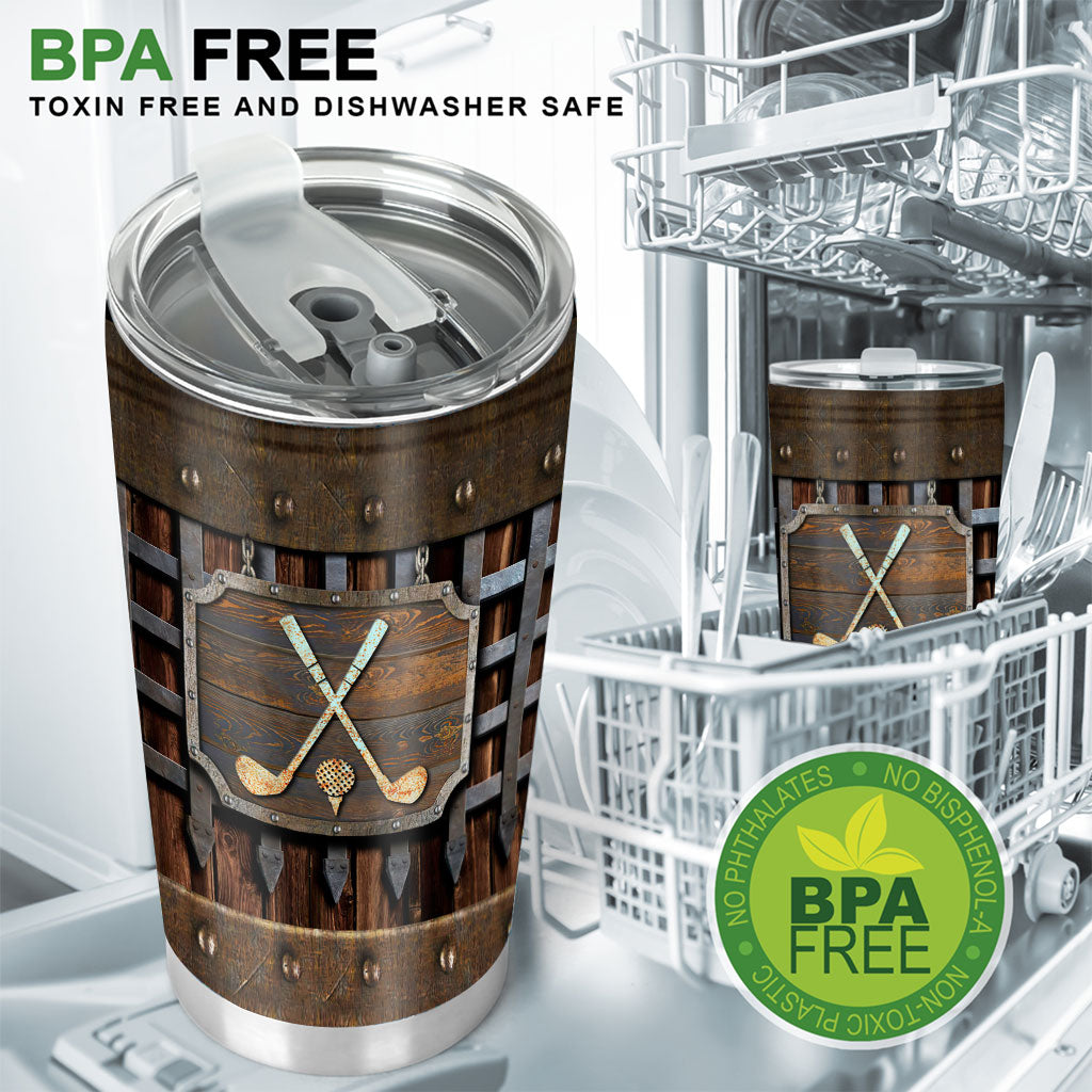 Golf Metal Pattern - Golf Tumbler